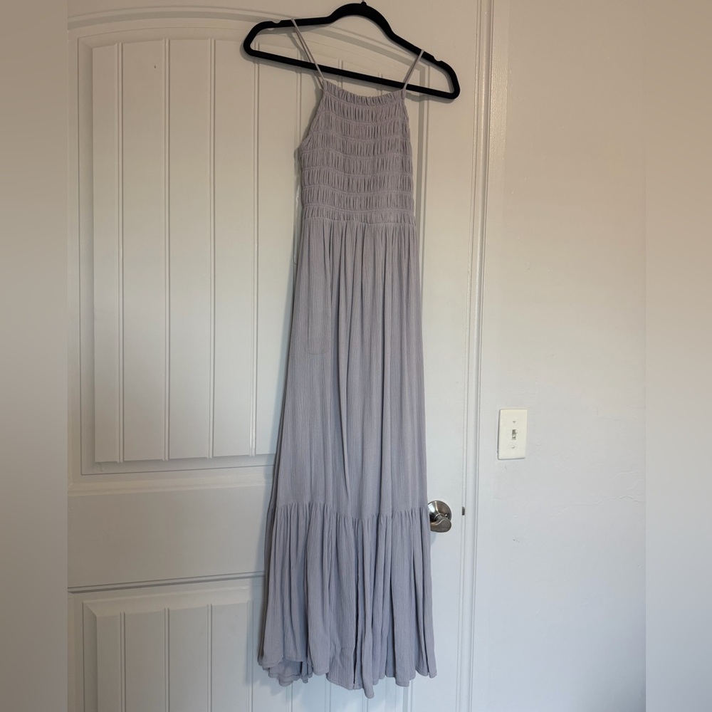 Z Supply Heather Gray Crinkle Top
